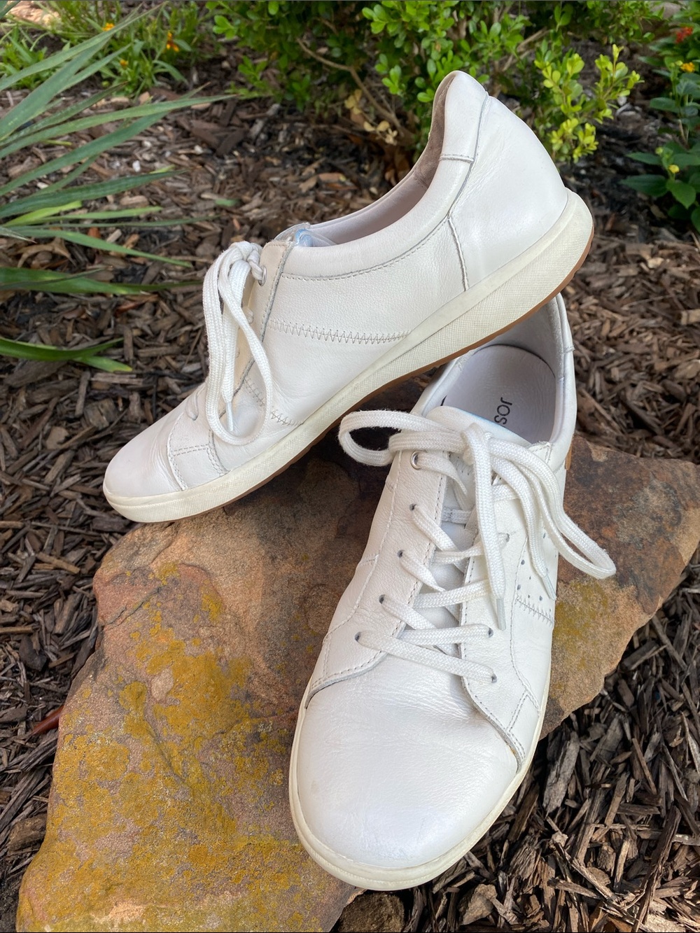 Josef Seibel Caren 01 White Leather Lace-Up Sneakers Size 41EU / 10-10.5 US - Picture 8 of 16
